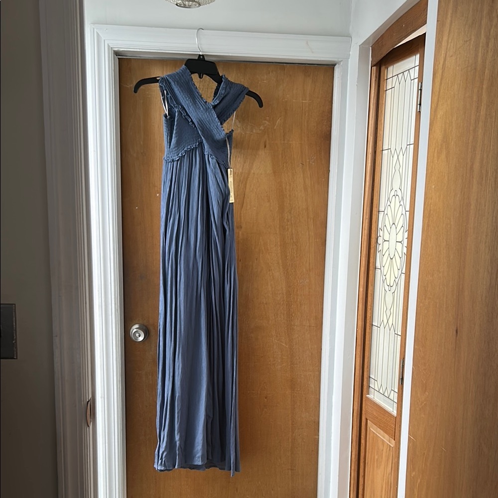 NWT Elan Elegant Blue Maxi Dress